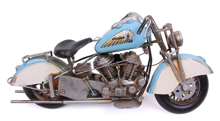 Dekoratif Metal Motosiklet 40 x 12 x 19 CM